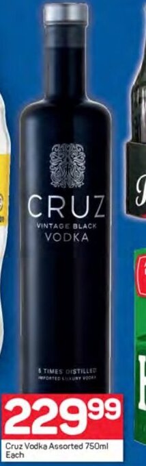 Pick n Pay Cruz Vodka Assorted 750ml Each offer