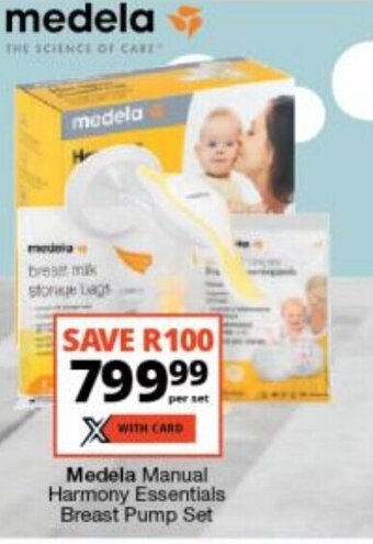 Checkers Medela Manual Harmony Essentials Breast Pump Set offer