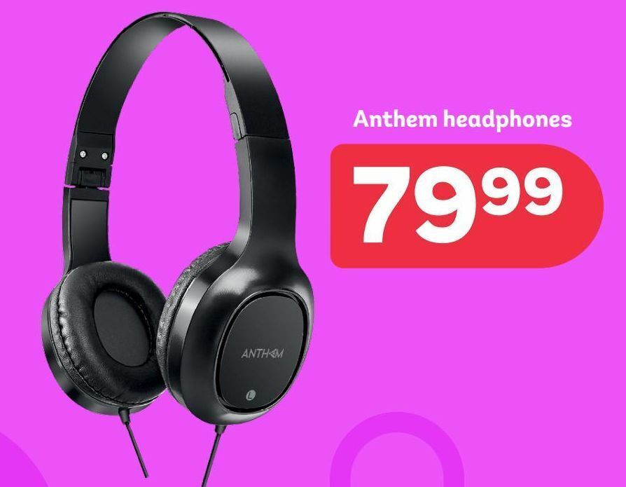 Anthem headphones offer at PEP