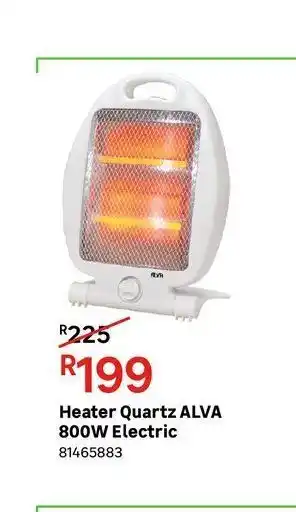 Leroy Merlin Heater quartz alva 800w electric offer