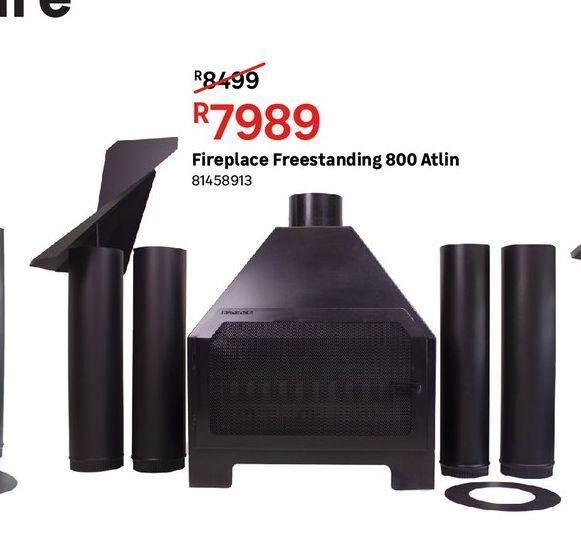 Fireplace freestanding 800atlin offer at Leroy Merlin