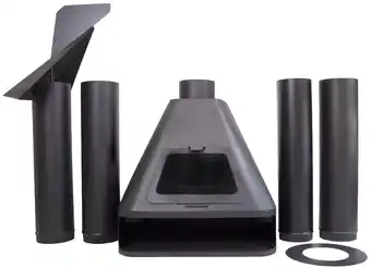 Leroy Merlin Fireplace freestanding wood-burning megamaster 600 harmony steel 75cmx41cmx70cm offer