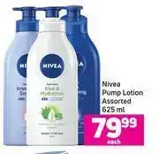 Game Nivea pump lotion assorted-625ml offer