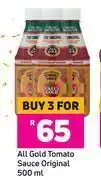 Game All gold tomato sauce original-for 3 x 500ml offer