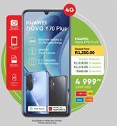 Edgars Huawei nova y70 plus 4g offer