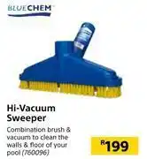 Builders Warehouse Blue chem hi-vacuum sweeper offer