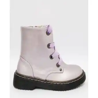 Zando Anjo couture combat boot - purple glitter offer