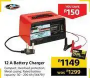 Builders Warehouse Moto quip 12a battery charger offer