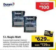 Builders Warehouse Duram nuglo matt-5l each offer