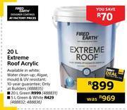 Builders Warehouse Fired earth extreme roof acrylic-20l offer
