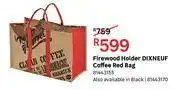 Dixneuf firewood holder coffee red bag 81443155