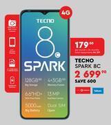 Edgars Tecno spark 8c 4g offer