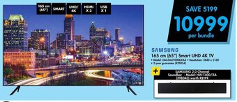 Makro SAMSUNG 165 cm (65") Smart UHD 4K TV offer