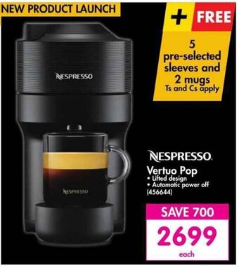 Makro NESPRESSO Vertuo Pop offer