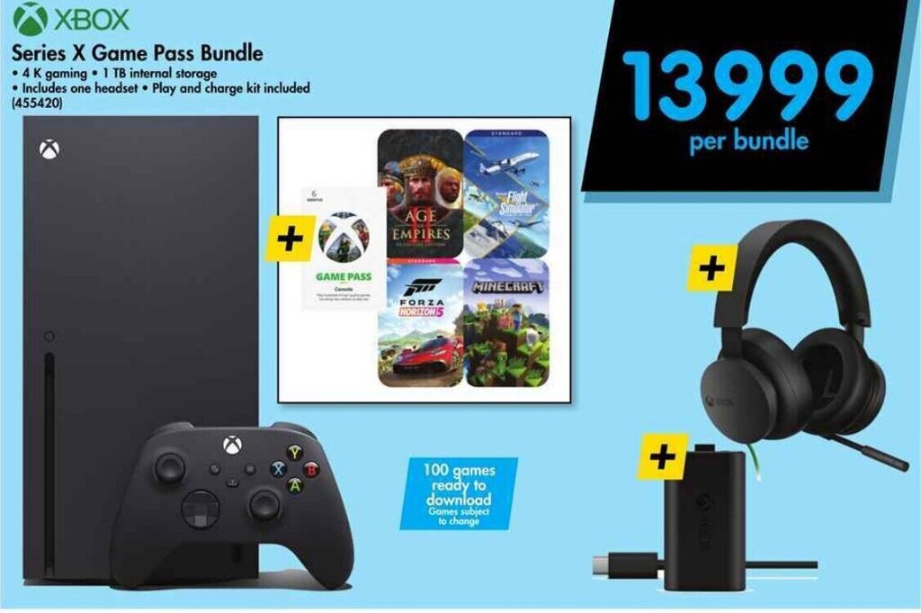 XBOX Series X Game Pass Bundle offer at Makro