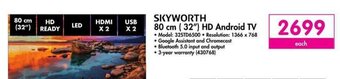 Makro SKYWORTH 80 cm (32") HD Android TV offer
