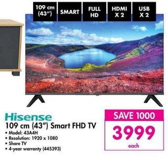 Makro Hisense 109 cm (43") Smart FHD TV offer