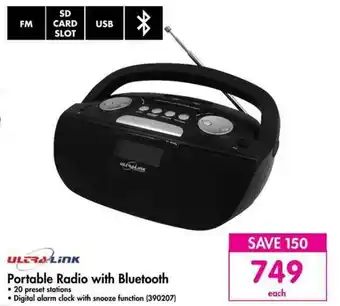 Makro Ultra Link Portable Radio with Bluetooth offer
