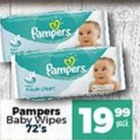 Take 'n Pay Pampers Baby Wipes 72's offer