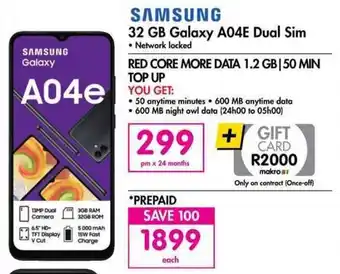 Makro SAMSUNG 32 GB Galaxy A04E Dual Sim offer