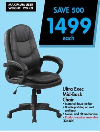 Makro Ultra Exec Mid-Back Chair offer