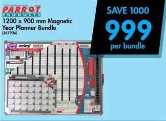 Makro PARROT 1200 x 900 mm Magnetic Year Planner Bundle offer