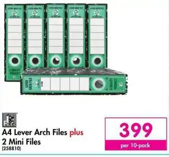 Makro A4 Lever Arch Files plus 2 Mini Files (258810) offer