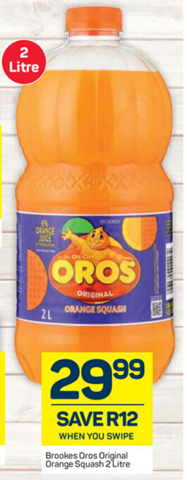 Pick n Pay Brookes Oros Original Orange Squash 2L offer