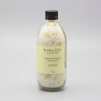 Whitehouse Home.life essentials lemon & geranium bath crystals offer