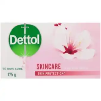 Shoprite Dettol skincare bath soap bar 175g offer