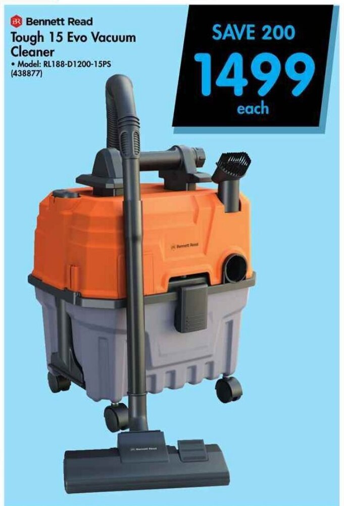 BR Read Tough 15 Evo Vacuum Cleaner offer at Makro