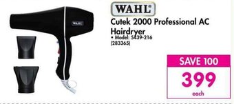 WAHL Cutek 2000 Professional AC Hairdryer