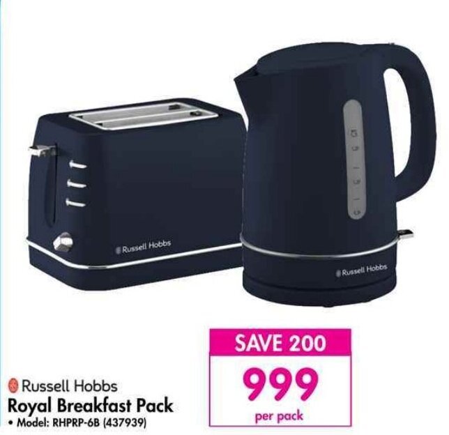 Russell Hobbs Royal Breakfast Pack offer at Makro