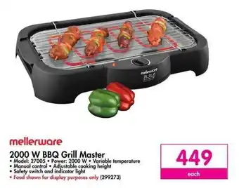 Makro mellerware 2000 W BBQ Grill Master offer