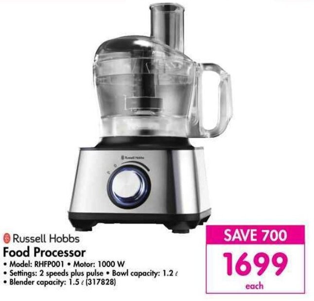 Russell Hobbs Food Processor offer at Makro