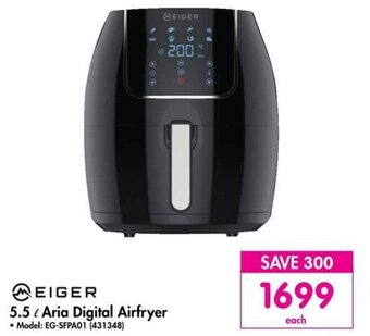 Makro EIGER 5.5 l Aria Digital Airfryer offer