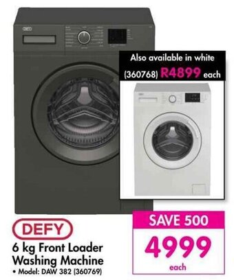 Makro DEFY 6 kg Front Loader Washing Machine offer
