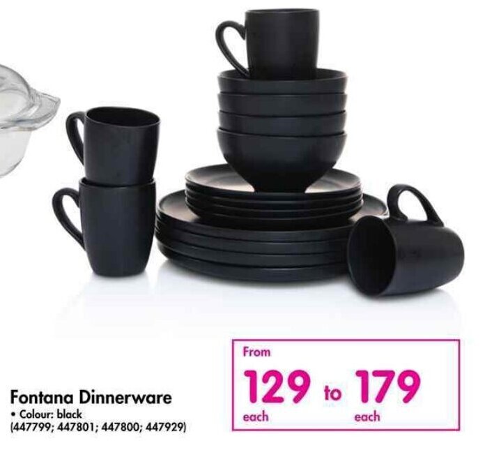 Fontana Dinnerware Colour offer at Makro