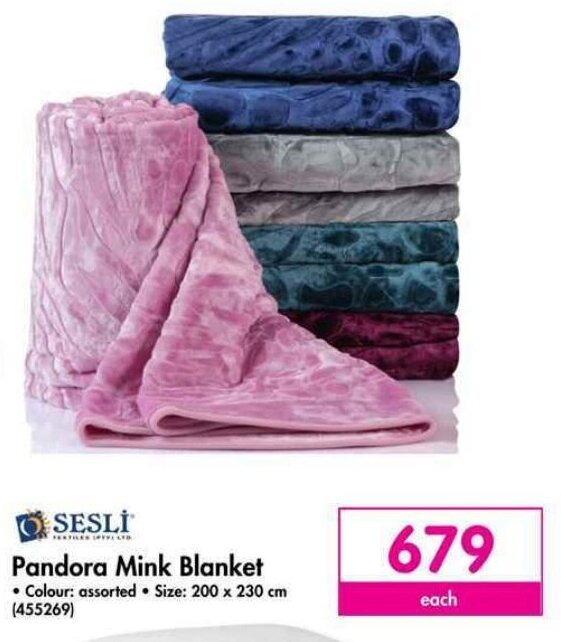 Pandora Mink Blanket offer at Makro