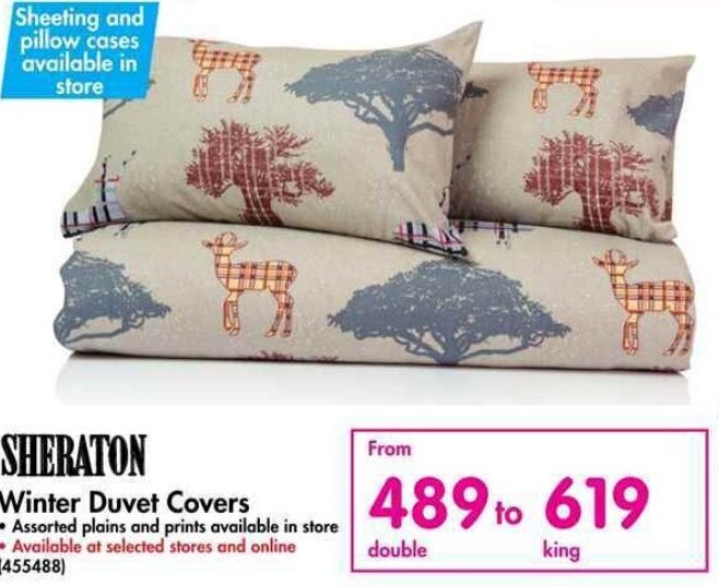 SHERATON Winter Duvet Covers offer at Makro