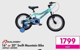 Makro Raleigh 16" or 20" Swift Mountain Bike offer