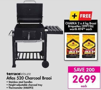 Makro terraceleisure Atlas 520 Charcoal Braai offer