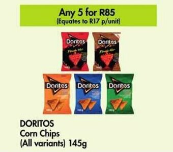 Makro DORITOS Corn Chips (All variants) 145g offer