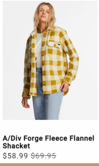 A/div forge fleece flannel shacket