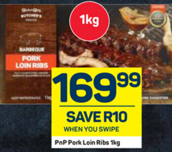Pick n Pay PnP Pork Loin Ribs 1kg offer