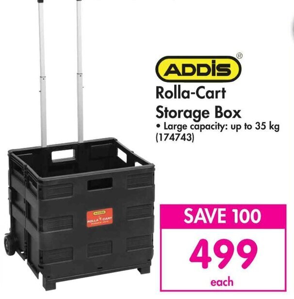 ADDIS RollaCart Storage Box offer at Makro