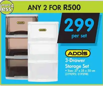 Makro ADDIS 3-Drawer Storage Set offer