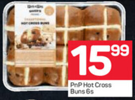 Pick n Pay PnP Hot Cross Buns 6s offer