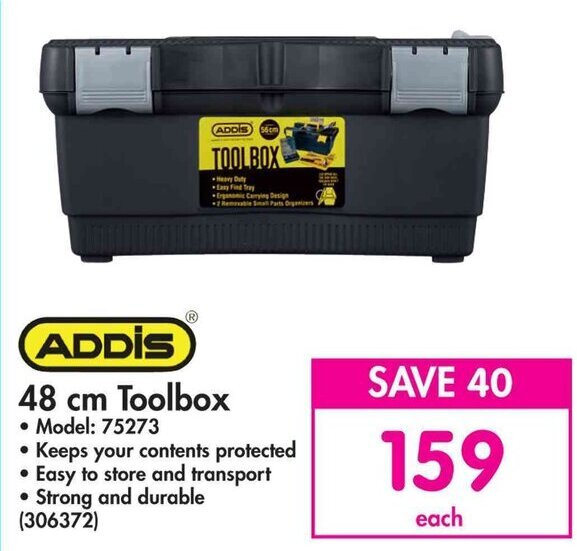 ADDIS 48 cm Toolbox offer at Makro
