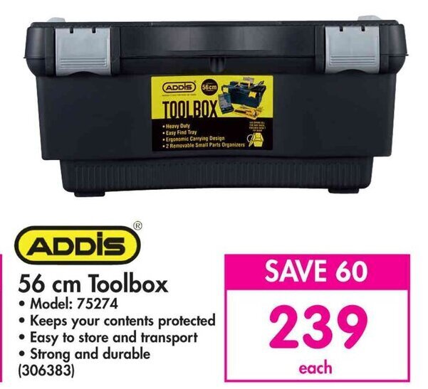 ADDIS 56 cm Toolbox offer at Makro